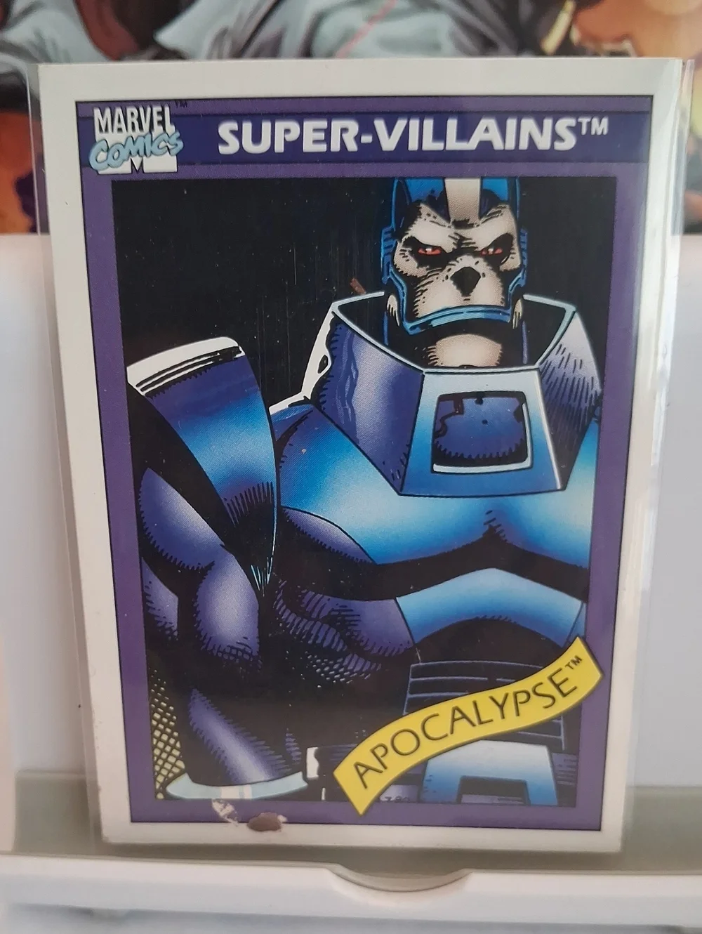 Marvel Apocalypse Trading Card — Purple & Blue
